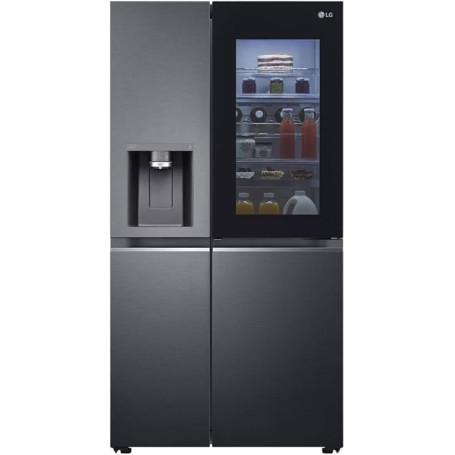 Combinazione side-by-side LG GSXV90MCDE, larghezza 91 cm, 635 L, NoFrost, distributore di ghiaccio,
