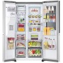 Combinazione side-by-side LG GSXV90BSDE, larghezza 91,3 cm, 635 L, attacco acqua fisso