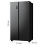 Gorenje NRR9185EABXL combinazione side-by-side, larghezza 91,5 cm, 550 L, NoFrost Plus
