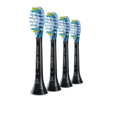 Philips HX9044/33 testina per spazzolino 4 pz Nero (HX9044/33) (4442209)