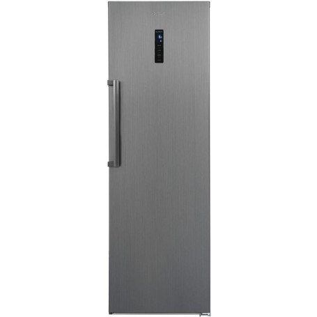 Exquisit frigorifero KS360-V-HE-040D, larghezza 60 cm, 359 l, illuminazione a LED, No-Frost, inoxlook-az