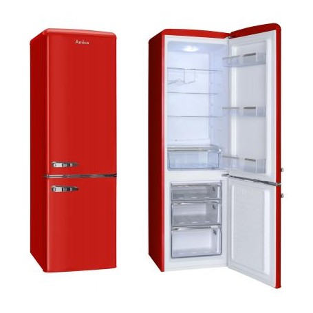 Amica KGCR 387100 R frigorifero con congelatore Libera installazione 244 L E Rosso (KGCR387100R)