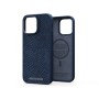 Njord byELEMENTS Salmon Leather Magsafe Case - iPhone 14 Pro Max - Blue (NA44SL01)