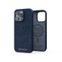 Njord byELEMENTS Salmon Leather Magsafe Case - iPhone 14 Pro Max - Blue (NA44SL01)