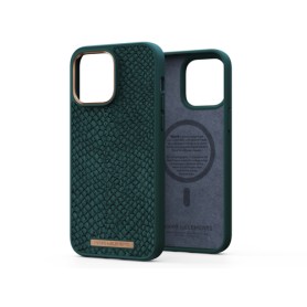 Njord byELEMENTS Salmon Leather Magsafe Case - iPhone 14 Pro Max - Green (NA44SL02)