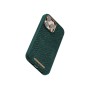 Njord byELEMENTS Salmon Leather Magsafe Case - iPhone 14 Pro Max - Green (NA44SL02)