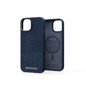 Njord byELEMENTS Salmon Leather Magsafe Case - iPhone 14 - Blue (NA41SL01)