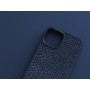 Njord byELEMENTS Salmon Leather Magsafe Case - iPhone 14 - Blue (NA41SL01)