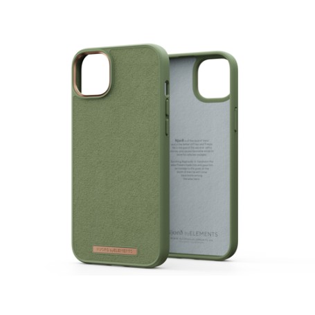 Njord byELEMENTS Suede Comfort+ Case - iPhone 14 Plus - Olive (NA42CM06)