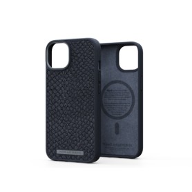 Njord byELEMENTS Salmon Leather Magsafe Case - iPhone 14 - Black (NA41SL00)