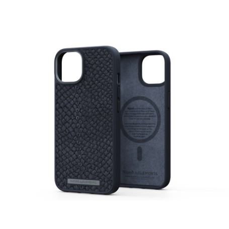 Njord byELEMENTS Salmon Leather Magsafe Case - iPhone 14 - Black (NA41SL00)