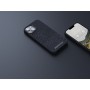 Njord byELEMENTS Salmon Leather Magsafe Case - iPhone 14 - Black (NA41SL00)