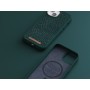 Njord byELEMENTS Salmon Leather Magsafe Case - iPhone 14 - Green (NA41SL02)