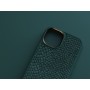 Njord byELEMENTS Salmon Leather Magsafe Case - iPhone 14 - Green (NA41SL02)