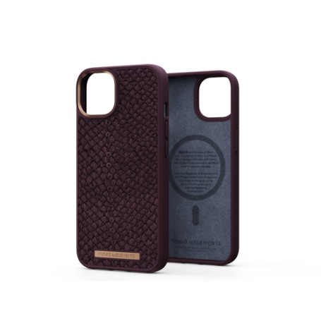 Njord byELEMENTS Salmon Leather Magsafe Case - iPhone 14 - Rust (NA41SL03)