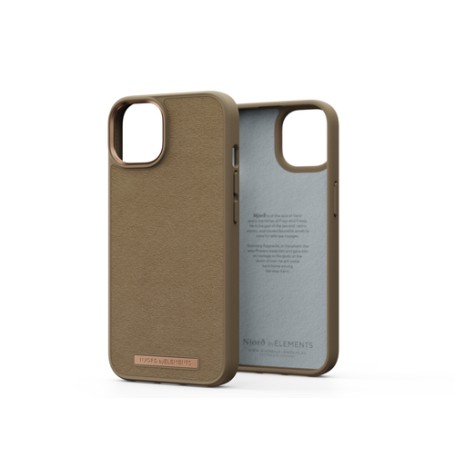Njord byELEMENTS Suede Comfort+ Case - iPhone 14 - Camel (NA41CM04)