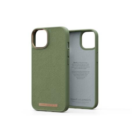 Njord byELEMENTS Suede Comfort+ Case - iPhone 14 - Olive (NA41CM06)