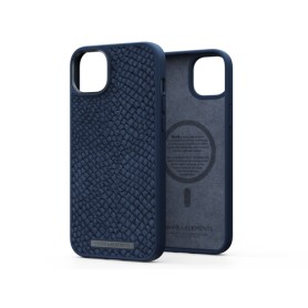 Njord byELEMENTS Salmon Leather Magsafe Case - iPhone 14 Plus - Blue (NA42SL01)