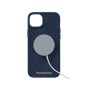 Njord byELEMENTS Salmon Leather Magsafe Case - iPhone 14 Plus - Blue (NA42SL01)