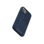 Njord byELEMENTS Salmon Leather Magsafe Case - iPhone 14 Plus - Blue (NA42SL01)