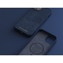 Njord byELEMENTS Salmon Leather Magsafe Case - iPhone 14 Plus - Blue (NA42SL01)