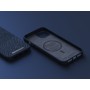 Njord byELEMENTS Salmon Leather Magsafe Case - iPhone 14 Plus - Blue (NA42SL01)