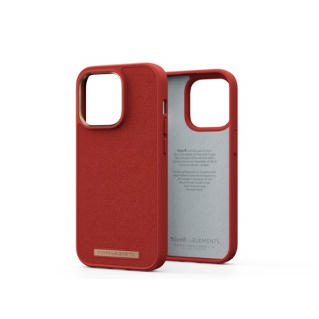 Njord byELEMENTS Suede Comfort+ Case - iPhone 14 Pro - Burnt Orange (NA43CM07)