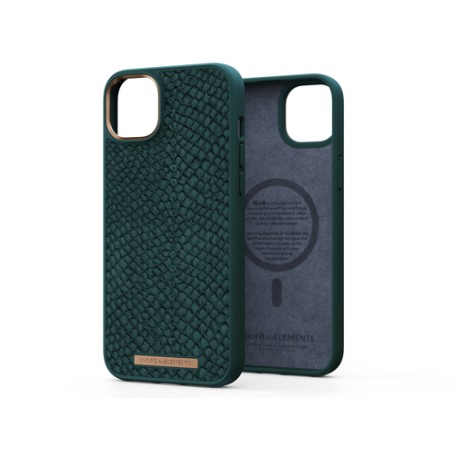 Njord byELEMENTS Salmon Leather Magsafe Case - iPhone 14 Plus - Green (NA42SL02)