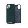 Njord byELEMENTS Salmon Leather Magsafe Case - iPhone 14 Plus - Green (NA42SL02)