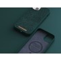 Njord byELEMENTS Salmon Leather Magsafe Case - iPhone 14 Plus - Green (NA42SL02)