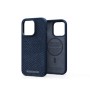 Njord byELEMENTS Salmon Leather Magsafe Case - iPhone 14 Pro -Blue (NA43SL01)