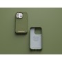 Njord byELEMENTS Suede Comfort+ Case - iPhone 14 Pro - Olive (NA43CM06)