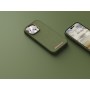 Njord byELEMENTS Suede Comfort+ Case - iPhone 14 Pro - Olive (NA43CM06)