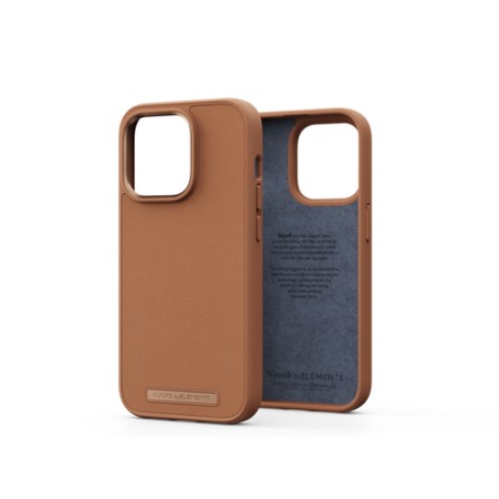 Njord byELEMENTS Genuine Leather custodia per cellulare 15,5 cm (6.1") Cover Colore cognac (NA43GL04)