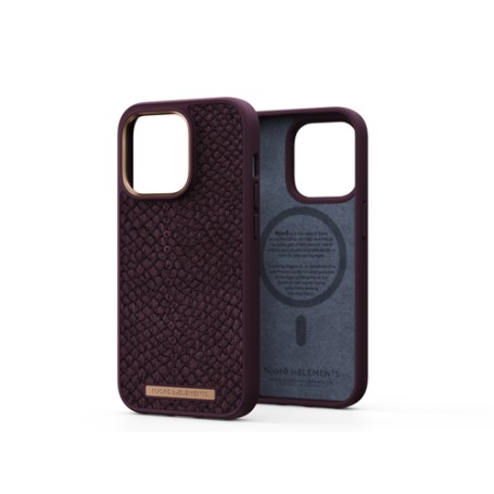 Njord byELEMENTS Salmon Leather Magsafe Case - iPhone 14 Pro - Rust (NA43SL03)