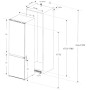 Combinazione frigo-congelatore da incasso Wolkenstein WKG257.4NF EB