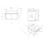 Novy Up Comfort 40002 ventilatore da incasso con piano cottura a induzione, nero, 87 cm