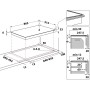 Piano cottura a induzione Bauknecht CTAC 8905AFS AL con telaio in alluminio, 90 cm