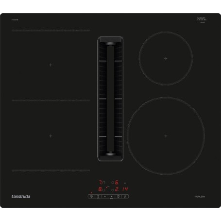 Constructa CV435236, piano cottura a induzione con cappa aspirante, 60 cm, senza cornice