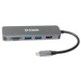 D-Link DUB-2327 replicatore di porte e docking station per notebook Cablato USB tipo-C Grigio (DUB-2327)