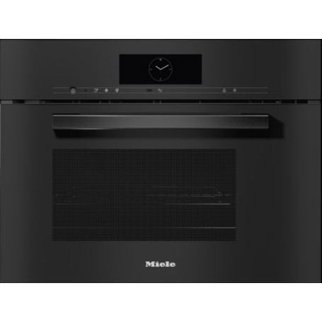 Miele DGM 7845 - Forno a vapore con microonde, nero ossidiana, attacco acqua fisso, 60 x 45 cm (DGM7845OBSW)