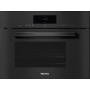 Miele DGM 7845 - Forno a vapore con microonde, nero ossidiana, attacco acqua fisso, 60 x 45 cm (DGM7845OBSW)