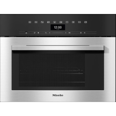 Miele DGM 7340 - Forno a vapore con microonde, acciaio inossidabile Cleansteel, 60 x 45 cm (DGM7340EDCLST)