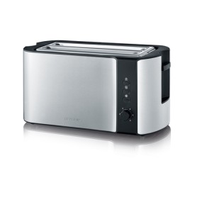 Severin AT 2590 tostapane 2 fetta/e 1400 W Nero, Argento (AT 2590)