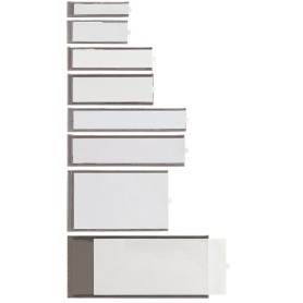SEI Rota Ies cartellina e accessori A4 Trasparente, Bianco 500 pz (320104)