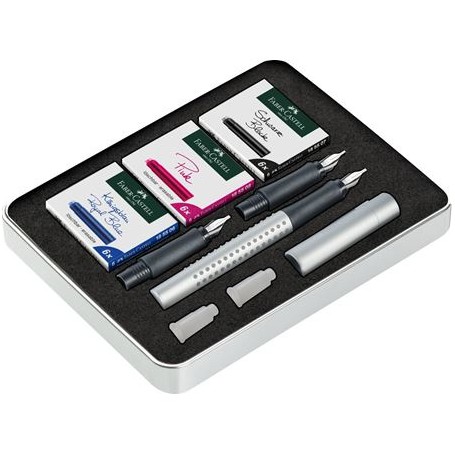 Faber-Castell 201629 penna stilografica Sistema di riempimento della cartuccia Argento 1 pz (201629)