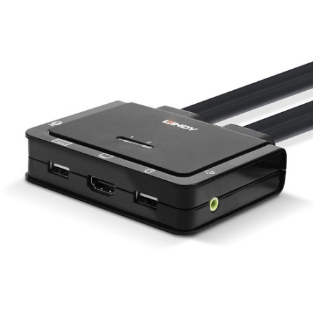 Lindy 42347 switch per keyboard-video-mouse (kvm) Nero (42347)