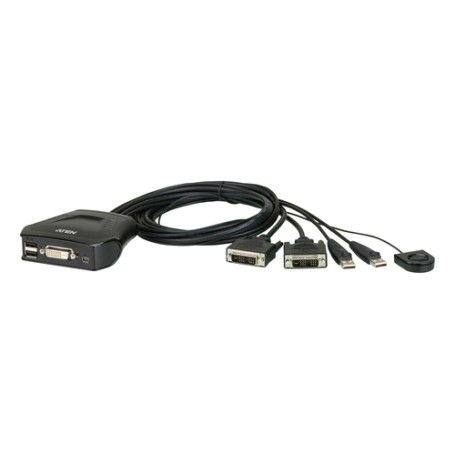 Aten CS22D-AT switch per keyboard-video-mouse (kvm) Nero (CS22D-AT) (14016719)