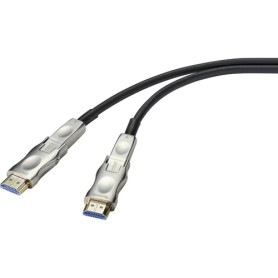 SpeaKa Professional SP-9538584 cavo HDMI 50 m HDMI tipo D (Micro) Argento, Nero (SP-9538584)