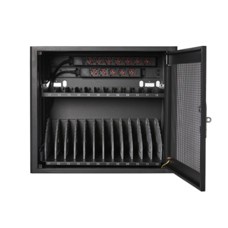 V7 CHGSTA12AC-1E portable device management cart& cabinet Carrello per la gestione dei dispositivi portatili Ner (CHGSTA12AC-1E)
